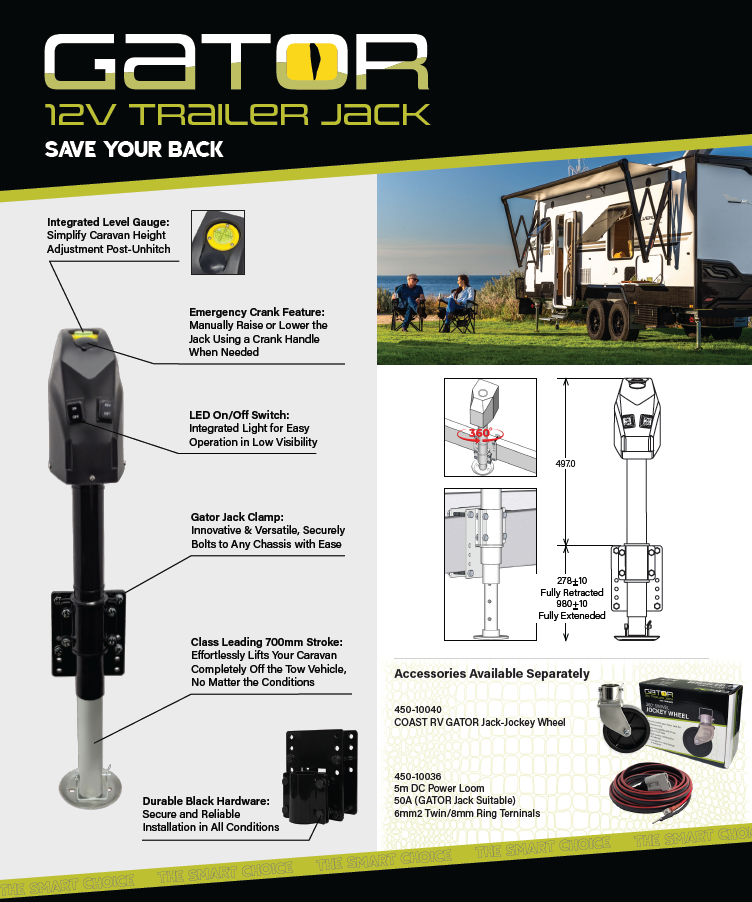 12V Trailer Hitch Jack