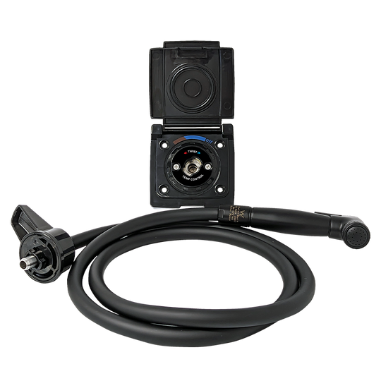External Motorhome or Caravan Shower (Black)