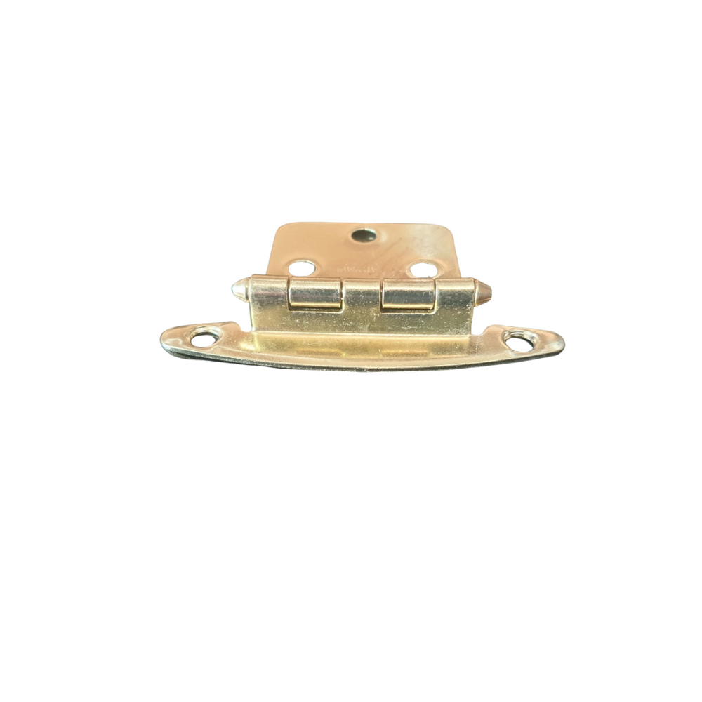 5 Pairs of Decorative Semi Concealed Brass Finished hinge