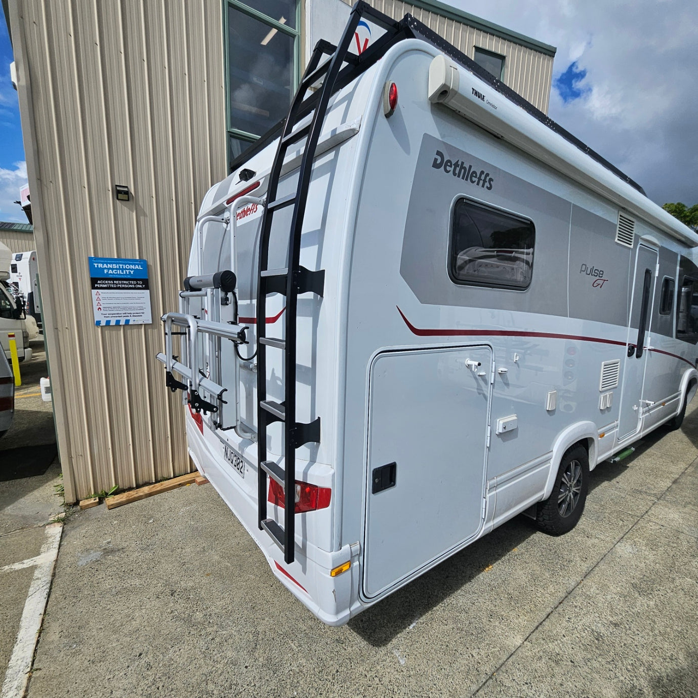 Vantage RV rear mount ladders for motorhomes