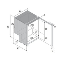 Load image into Gallery viewer, Vitrifrigo L 12-24V C85I compressor fridge 485mm W x 791mm H x 427mm D
