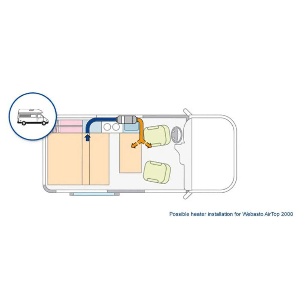 Webasto AT2000 STC Diesel Heater 1 Outlet KTH-1OUTW12V-CAM08