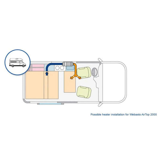 Webasto AT2000 STC Diesel Heater 1 Outlet KTH-1OUTW12V-CAM08