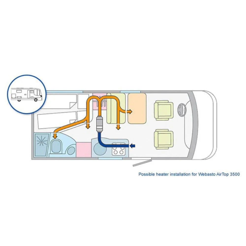 Webasto AT2000 STC Diesel Heater 1 Outlet KTH-1OUTW12V-CAM08