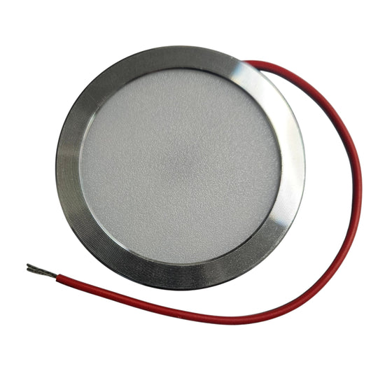 LED Interior Caravan Lights – 76mm Downlights -Silver- Warm light