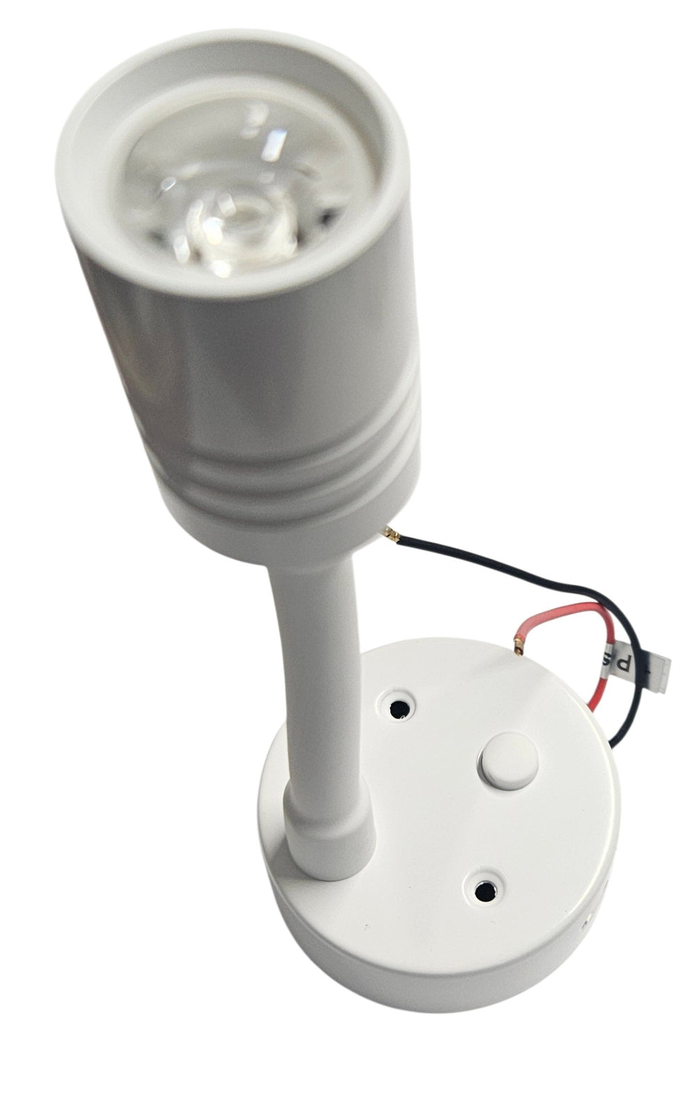 White 12V Flexible Reading Lamp with USB charge point