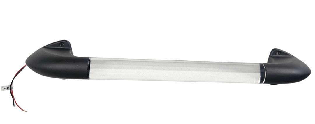 Exterior entrance handle with LED light