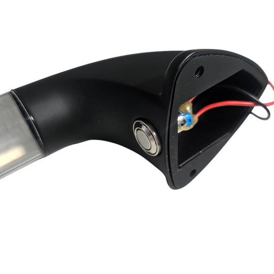 Exterior entrance handle with LED light