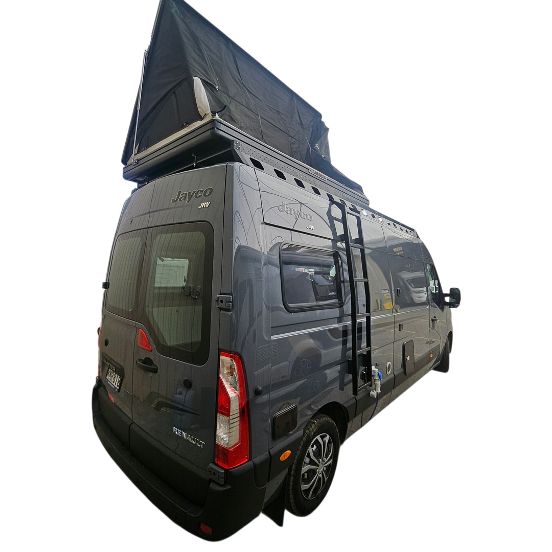 Motorhome body roof racks (powder coated black)