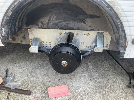 European caravan leaf suspension kit