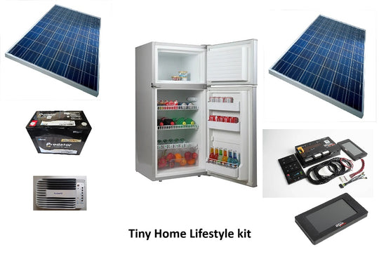 Smaller Solar 175l Fridge kit for Tiny Home or off grid shed