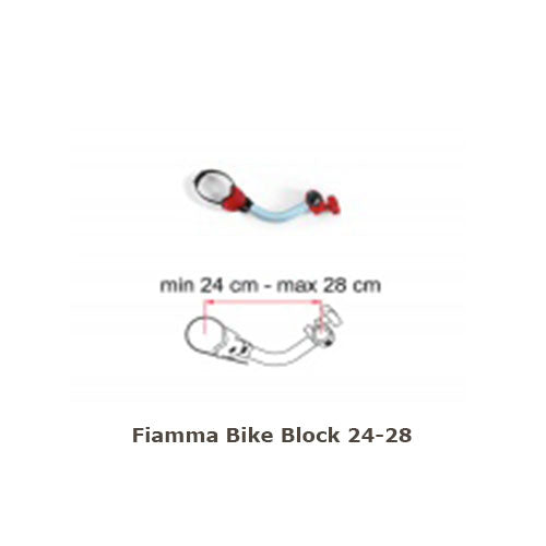 FIAMMA BIKE BLOCK PRO 2 RED 230MM FOR CARRY-BIKE