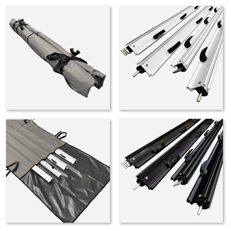 RV Awning Flap Eliminator Kit - Small White - 210 to 220cm