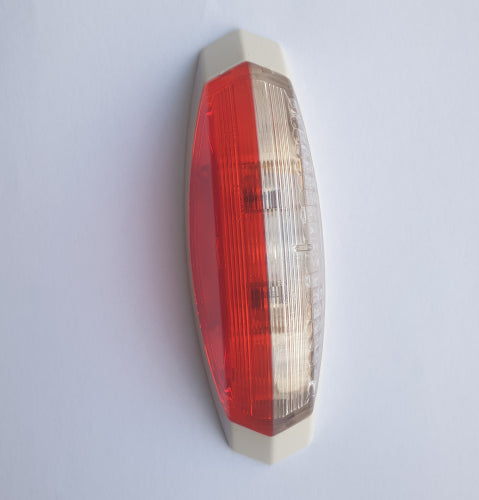 Hella Red and White Side Marker Lamp (passenger side)