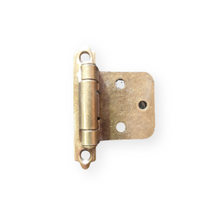 Load image into Gallery viewer, 5 pairs of Decorative Semi Concealed Antique Brass Finish hinge
