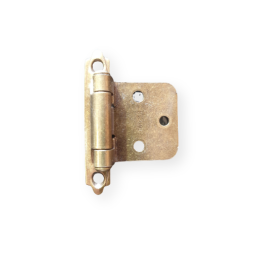 5 pairs of Decorative Semi Concealed Antique Brass Finish hinge