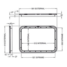 Load image into Gallery viewer, Coast Hatch Door 3 (white) 416mm x 581mm
