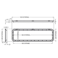 Load image into Gallery viewer, Coast Hatch Door 5 (Black) 953mm x 288mm
