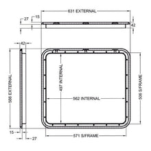 Load image into Gallery viewer, Coast Hatch Door 4 (white)  566mm x 631mm

