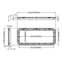 Load image into Gallery viewer, Coast Hatch Door 6 (white) 653mm x 288mm
