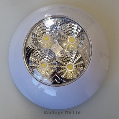 White Light Fitting (Cool White) 120mm diam