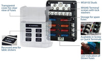 Load image into Gallery viewer, 6 way Standard Fuse Board with Fault indicator LED&#39;s
