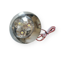 Load image into Gallery viewer, Chrome Light Fitting (Cool White) 95mm dia
