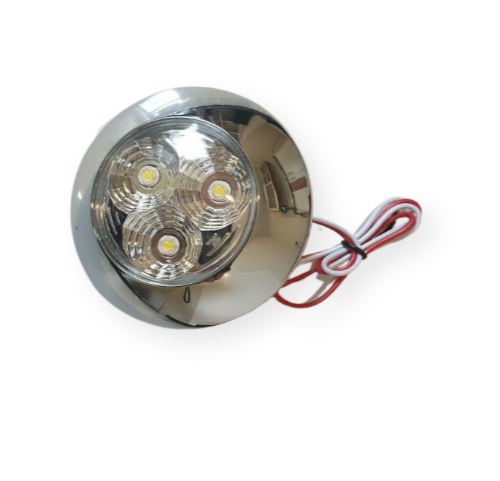 Chrome Light Fitting (Cool White) 95mm dia