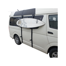 Load image into Gallery viewer, Side mount surfboard rack for panel vans with gutter rails
