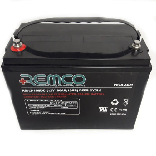 Remco/Synergy AGM Battery 100A/hr
