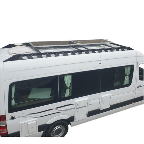 Motorhome roof rack for the short wheel base Mercedes Sprinter or VW Crafter