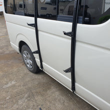 Load image into Gallery viewer, Side mount surfboard rack for panel vans with gutter rails
